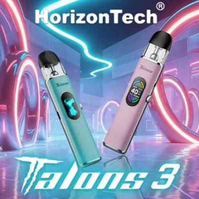 Kit Pod Talons III 1500mAh - HorizonTech - USB CHorizonTech präsentiert sein Talons III Pod Kit, praktisch und kompakt.Eingebauter 1500mAh-Akku, der sich schnell (2A) über USB-C auflädt.Einstellbare Leistung von 5 bis 40 Watt maximal dank eines Stellrads.Kartusche mit einem Fassungsvermögen von 2ml Top-Fill.Erster Pod mit intelligenter Erkennung des Spulenmaterials.Kartusche mit eingebauter Mesh-Spule.Idealer Zug für RDL und MTL Erfahrung dank seiner einstellbaren Luftstrom.Vollfarbiges TFT-Display mit zahlreichen Anzeigen.Auslaufsichere Technologie.Kompatibel mit allen Patronen der Talons-Serie.160484HorizonTech29,90 CHFsmoke-shop.ch29,90 CHF