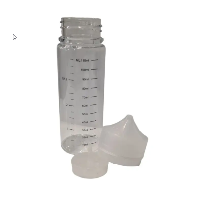 PET Liquid Flasche - mit Messskala und Sicherheitsverschluss 110 mlLieferumfang: PET Liquid Flasche - 120ml - mit Messskala und SicherheitsverschlussFarbe: DurchsichtigMit diesen PET Flaschen kannst du deine Liquids direkt in der Flasche abmessen und mischen. Dank der Skalierung an den Flaschen kannst du hier auf einen separaten Messbecher verzichten. Durch ihre Stabilität lassen sie sich mehrmals verwenden. Der tiefe Dosierkopf eignet sich ideal für präzises Arbeiten.  16055Flaschen1,50 CHFsmoke-shop.ch1,50 CHF