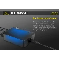 Xtar U1 six-U 6-Port USB 9A 45W AC Desktop LadegerätLöst Ladeprobleme für die gesamte Familie, Kein suchen geeigneter Adapter oder freier Steckdosen.Xtar U1 six-U  6-Port USB 9A 45W AC Desktop LadegerätXTAR 45W 6- Port USB-Ladegerät ist mit allen 5V USB-Geräten kompatibel und hat besitzt die Möglichkeit 6 Geräte gleichzeitig aufzuladenwie: Tabletts, I-Phon, Smartphone, E-CIGS, smart-watsch, USB-Akkuladegeräte, MP3 / MP4, Bluetooth Headset2138Xtar Charger18,90 CHFsmoke-shop.ch18,90 CHF