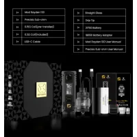 Rayden 100 Kit mit Precisio Sub-ohm Tank - BD Vape ink. 21700 BatterieHier ist das perfekte Paket, das Kraft und Kompaktheit in einer Hand vereint.Das Design aus Legierung macht es sehr robust.Hervorragendes Handling und Verarbeitung.Precisio Sub-Ohm Tank mit einer Kapazität von 4,5/2ml und Top-Filling.Sehr präzise einstellbare Top-Airflow, perfekt für DL-Züge.Funktioniert mit einem High-End-Akku BD-PRO XT55 21700 5500mAh (im Lieferumfang enthalten) oder 18650 (nicht im Lieferumfang enthalten).Leistung bis maximal 100 Watt einstellbar. XT ULTRA 1.1 Chipsatz mit anpassbaren Farben.Ein/Aus-Schalter zum einfachen Ein- und Ausschalten des Rayden Mods.16069BD Vape112,00 CHFsmoke-shop.ch112,00 CHF