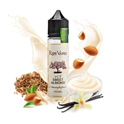 50ml - VCT Sweet Almond - Ripe Vapes - ShortfillLieferumfang: 50ml - VCT Sweet Almond - Ripe Vapes - ShortfillMit dem E-Liquid VCT Sweet Almond der Marke Ripe Vapes kommen Sie in den Genuss einer cremigen Vanille-Custards, die sich mit gerösteten Mandeln und feinem Pfeifentabak vereint. Ein vollaromatisches Geschmackserlebnis, das sich perfekt ausbalanciert zwischen süssen und klassischen Aromen befindet!60 ml P.E.T.-Fläschchen mit kindersicherem Verschluss.50 ml eLiquid mit hochdosierten Aromen.Geschmacksrichtung: süsser Tabak.Noten von Vanille, gebrannte Mandeln und Tabak.PG/VG-Verhältnis: 30/70.Nikotingehalt: 0 mg/mlHergestellt in den USA.16065Ripe Vapes Premium USA18,90 CHFsmoke-shop.ch18,90 CHF