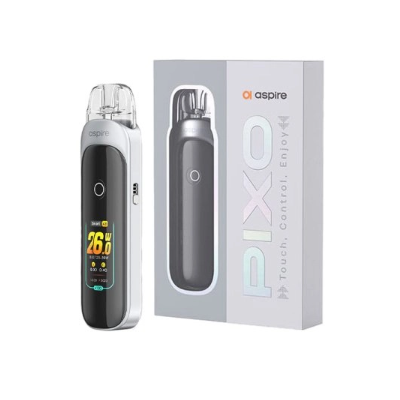 Kit Pixo 3ml 1100mAh - Aspire - USB-CEin außergewöhnlicher neuer Pod von Aspire, der Pixo.Arbeitet mit einem eingebauten 1100mAh Akku mit Schnellladung (2A) über USB-C.Einstellbare Leistung von 5 bis zu einem Maximum von 30 Watt.2 Betriebsmodi: Smart und Watt.3ml Kartuschenkapazität und seitliche Befüllung.Präzise einstellbarer Luftstrom, der es ermöglicht, zwischen MTL- und RDL-Zug zu wechseln.Automatische Aktivierung durch Inhalation oder Taste.1,47“ HD TFT-Touchscreen mit vollständig anpassbarer Benutzeroberfläche.3 austauschbare Themen und ein klarer, präziser Puffzähler.Auslaufsichere Technologie für auslaufsicheres Dampfen.ASP Aspire Chipsatz mit zahlreichen Schutzfunktionen.Kompatibel mit allen Pixo Serie Patronen (0,4Ω, 0,6Ω, 1,0Ω).16076Aspire29,90 CHFsmoke-shop.ch29,90 CHF