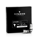 Verdampferköpfe Apogée - Titanide 5er-Pack / Coils vers. Ohm