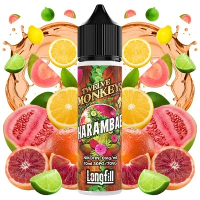 Twelve Monkeys Harambe - 0mg 10ml Longfill (DIY)Twelve Monkeys Harambe - 0mg 10ml Longfill (DIY)Harambae bietet Geschmack von Grapefruit, Zitrone und Limette in Kombination mit roter Orange und erfrischender Guave. Twelve Monkeys kommt als 10ml für 60 Longfill mit 0mg Nikotin. In der Flasche ist Platz für die Zugabe von Nikotin.30PG/70VGLongfill Aroma in Mischflasche zur Herstellung von E-LiquidMarke: Twelve Monkeys Vapor Co.Geschmacksprofil: Wassermelone, Ananas, Banane, fruchtig, exotisch, aromatisch, süß, leicht säuerlichInhalt: 10 ml (in 60 ml Liquidflasche)Dosierungsempfehlung: ca. 16.66 % (durch Mischflasche vorgegeben)empfohlene Reifezeit: kann direkt nach dem Mischen gedampft werden, die Geschmacksintensität verstärkt sich zusätzlich nach ein paar Tagen des ReifensInhaltsstoffe: Propylenglycol (PG) E1520 (PH.EUR.), natürliche und naturidentische AromastoffeLieferung in einer bruchsicheren Flasche mit kindersicherer Verschlusskappe, versiegelt und&nbsp;mit gesetzlich vorgeschriebener Steuerbanderole versehen.Deckel mit Drehverschluss und Innendeckel mit feiner TropfspitzeHergestellt in Kanada16093Twelve Monkey12,50&nbsp;CHFsmoke-shop.ch12,50&nbsp;CHF
