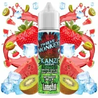 Twelve Monkeys Kanzi ICE - 0mg 10ml Longfill (DIY)Twelve Monkeys Kanzi ICE - 0mg 10ml Longfill (DIY)Ein sommerliches Trio aus saftiger Wassermelone, verführerischer Erdbeere und säuerlicher Kiwi mit MentholTwelve Monkeys kommt als 10ml für 60 Longfill mit 0mg Nikotin. In der Flasche ist Platz für die Zugabe von Nikotin.30PG/70VGLongfill Aroma in Mischflasche zur Herstellung von E-LiquidMarke: Twelve Monkeys Vapor Co.Geschmacksprofil: Wassermelone, Ananas, Banane, fruchtig, exotisch, aromatisch, süß, leicht säuerlichInhalt: 10 ml (in 60 ml Liquidflasche)Dosierungsempfehlung: ca. 16.66 % (durch Mischflasche vorgegeben)empfohlene Reifezeit: kann direkt nach dem Mischen gedampft werden, die Geschmacksintensität verstärkt sich zusätzlich nach ein paar Tagen des ReifensInhaltsstoffe: Propylenglycol (PG) E1520 (PH.EUR.), natürliche und naturidentische AromastoffeLieferung in einer bruchsicheren Flasche mit kindersicherer Verschlusskappe, versiegelt und mit gesetzlich vorgeschriebener Steuerbanderole versehen.Deckel mit Drehverschluss und Innendeckel mit feiner TropfspitzeHergestellt in Kanada16097Twelve Monkey12,50 CHFsmoke-shop.ch12,50 CHF