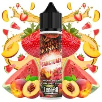 Twelve Monkeys Sanctuary - 0mg 10ml Longfill (DIY)Twelve Monkeys Sanctuary - 0mg 10ml Longfill (DIY)Sanctuary ist eine herrliche Fruchtmischung aus frisch gepflückten, von der Sonne verwöhnten Erdbeeren, saftigen Wassermelonen und köstlichen, reifen Pfirsichen.Twelve Monkeys kommt als 10ml für 60 Longfill mit 0mg Nikotin. In der Flasche ist Platz für die Zugabe von Nikotin.30PG/70VGLongfill Aroma in Mischflasche zur Herstellung von E-LiquidMarke: Twelve Monkeys Vapor Co.Geschmacksprofil: Wassermelone, Ananas, Banane, fruchtig, exotisch, aromatisch, süß, leicht säuerlichInhalt: 10 ml (in 60 ml Liquidflasche)Dosierungsempfehlung: ca. 16.66 % (durch Mischflasche vorgegeben)empfohlene Reifezeit: kann direkt nach dem Mischen gedampft werden, die Geschmacksintensität verstärkt sich zusätzlich nach ein paar Tagen des ReifensInhaltsstoffe: Propylenglycol (PG) E1520 (PH.EUR.), natürliche und naturidentische AromastoffeLieferung in einer bruchsicheren Flasche mit kindersicherer Verschlusskappe, versiegelt und mit gesetzlich vorgeschriebener Steuerbanderole versehen.Deckel mit Drehverschluss und Innendeckel mit feiner TropfspitzeHergestellt in Kanada16103Twelve Monkey12,50 CHFsmoke-shop.ch12,50 CHF