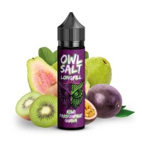 10ML - OWL SALT - verschiedene Geschmacksrichtungen - Longfill (DIY)10ML - OWL SALT - Kiwi Passionfruit Guava - Longfill (DIY)Dieses Liquid enthält keine Base und sollte nicht pur gedampft werden. Es handelt sich um ein Konzentrat, das zur Verwendung in Kombination mit einer Basisflüssigkeit bestimmt ist. Dieser Ansatz ermöglicht es, die PG/VG-Mischung frei zu wählen und optional auch Nikotin hinzuzufügen. Egal ob du ein Liquid nikotinfrei, mit Nikotin oder Nikotinsalz bevorzugst, dieses Produkt bietet dir die Flexibilität, dein Liquid nach deinen Vorlieben anzumischen. Stelle sicher, dass die Base auf dein Gerät abgestimmt ist, um das beste Dampferlebnis zu gewährleisten. Bitte beachte, dass 50/50-Base besser für MTL-Dampfen (Mouth-to-Lung) geeignet ist, während die 80/20-Base sich eher fürs DL-Dampfen (Direct-to-Lung) eignet. Beim Nikotin unterscheidet man zwischen dem normalem Nikotin und dem Nikotinsalz. Normales Nikotin führt dazu, dass es im Hals eher kratzt (wie eine Tabakzigarette). Nikotinsalz fühlt sich im Hals weicher an und ist bekannt durch den häufigen Einsatz in Einweg E-Zigaretten. Beachte, dass Nikotinsalz nur für Pod-Systeme und MTL (Mouth-to-Lung) Dampfen geeignet ist.  Aroma OWL Salt Longfill - süsse Kiwi trifft auf Passionsfrucht und Guava Inhalt: 10 ml Aroma in 60ml Flasche16108OWL Dampfer - Deutschland12,90 CHFsmoke-shop.ch12,90 CHF
