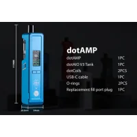 dotAMP Pod Kit von DotMod - 2000 mAh - USB C - TFTDas DotMod X BP Mods DotAMP AIO Kit ist perfekt für Dampfer, die ein hochwertiges, vielseitiges und stilvolles Gerät suchen. Seine reichhaltigen Funktionen, die Anpassungsfähigkeit und die robuste Konstruktion machen es zu einer Top-Wahl für Anfänger und erfahrene Nutzer. Mit fortschrittlichen Sicherheitsvorkehrungen und hervorragender Leistung bietet es ein zuverlässiges und angenehmes Dampferlebnis.2000mAh interne Batterie: Bietet lang anhaltende Energie für ausgedehnte Vaping-Sessions.0,96“ TFT-Farbbildschirm: Zeigt die wichtigsten Daten an und ermöglicht die individuelle Einstellung von Bildschirmhelligkeit und RGB-Lichtfarben.80W Maximale Leistung: In Stufen einstellbar, unterstützt eine breite Palette von Verdampfungsstilen.Schnelles 5V/2A Typ-C Aufladen: Minimiert Ausfallzeiten durch Schnellladefunktionen.Mehrere anpassbare Modi: Power-, Bypass-, Auto-, Curve- und Boost-Modi für ein maßgeschneidertes Erlebnis.DotAIO V3 Tank: Vollständig kompatibel mit der DotCoil-Serie (0,15-0,9 Ohm) für vielseitige Spulenoptionen.Aluminium Konstruktion: Langlebig und stilvoll, erhältlich in Schwarz, Rot, Blau, Gunmetal und Silber.Fortschrittliche Sicherheitsvorkehrungen: Kurzschluss-, Überladungs-, Ausgangsüberstrom-, Niedrigbatterie- und Übertemperatur-Schutz.Die Einbeziehung der DotAIO V3 Tank ermöglicht die volle Kompatibilität mit der DotCoil Serie, bietet Spule Optionen von 0,15 Ohm bis 0,9 Ohm mit der Aufnahme von 2 x 0,3 Ohm Dotcoils. Diese Flexibilität sorgt für ein befriedigendes Dampferlebnis mit verschiedenen e-Flüssigkeit Kompatibilität, ob Sie direkte Lunge (DL) oder Mund-zu-Lunge (MTL) Stile bevorzugen.16125Dotmod92,00&nbsp;CHFsmoke-shop.ch92,00&nbsp;CHF