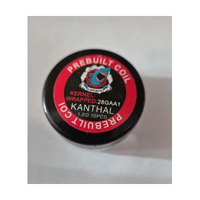 9x Prebuild Coils - Kanthal 28GAA1 - 1 OhmLieferumfang: 9x Prebuild Coils - Kanthal 28GAA1 - 1 Ohm&nbsp; (1 coil fehlt in der Originalverpackung)Kernel: 28 GAA1&nbsp; KANTHAL1.00 OhmOriginal Packung mit 9 Coils (1 Fehlen)&nbsp;&nbsp;16150Vapethink / Steamshark4,00&nbsp;CHFsmoke-shop.ch4,00&nbsp;CHF