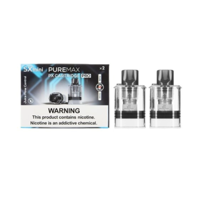 2 Ersatzkartuschen 2/4ml PureMax Pro - X Mini (PX Pro)Packung mit zwei SX Mini PureMax Pod Patronen mit eingebautem Widerstand, die bis zu 2ml bzw. -4ml Liquid enthalten können.Kompatibel mit dem PureMax Pod Kit.Achten Sie darauf, den Drip Tip 510 (im Kit enthalten) aufzubewahren, da er nicht im Lieferumfang der Patrone enthalten ist.Kartusche mit integriertem Widerstand für Pod PureMax und PureMax Signature SX mini.Integrierter Widerstand von 0.8 Ohm.Eingebauter Widerstand von 0.6 Ohm.Integrierter Widerstand von 1.2Ohm.Fassungsvermögen von 2ml oder 4ml.Befüllung von der Seite (Schiebesystem).Verkauft in Packungen zu 2Stk.14710SX mini (YIHI Chip)9,90 CHFsmoke-shop.ch9,90 CHF 2 Ersatzkartuschen 2/4ml PureMax Pro - X Mini (PX Pro)Packung mit zwei SX Mini PureMax Pod Patronen mit eingebautem Widerstand, die bis zu 2ml bzw. -4ml Liquid enthalten können.Kompatibel mit dem PureMax Pod Kit.Achten Sie darauf, den Drip Tip 510 (im Kit enthalten) aufzubewahren, da er nicht im Lieferumfang der Patrone enthalten ist.Kartusche mit integriertem Widerstand für Pod PureMax und PureMax Signature SX mini.Integrierter Widerstand von 0.8 Ohm.Eingebauter Widerstand von 0.6 Ohm.Integrierter Widerstand von 1.2Ohm.Fassungsvermögen von 2ml oder 4ml.Befüllung von der Seite (Schiebesystem).Verkauft in Packungen zu 2Stk.14710SX mini (YIHI Chip)9,90 CHFsmoke-shop.ch9,90 CHF