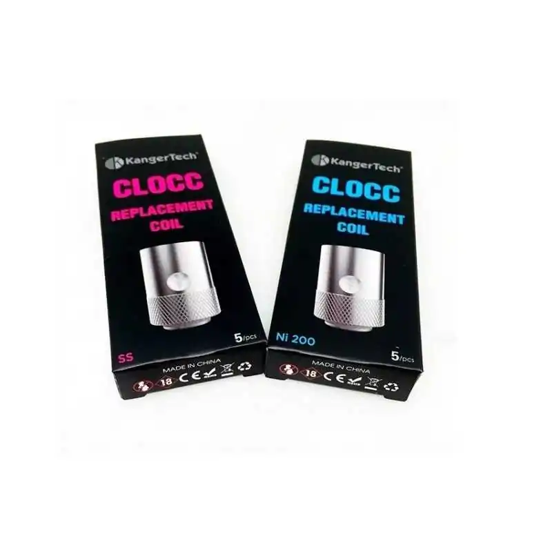5x CLOCC - 0.15 ohm NI200 Verdampferköpfe von Kanger Lieferumfang: 5x Kanger CLOCC Coils von Kanger5er Packung CLOCC Replacement Coil / Verdampferköpfe1.o Ohm / 0.5 ohm oder 0.15 NI200 Coils (TC Modus)EVOD ProEVOD Pro V2CLTank&nbsp;von&nbsp;KangerKanger Cupti&nbsp;2151Kangertech3,60&nbsp;CHFsmoke-shop.ch3,60&nbsp;CHF