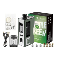 Nova AIO Little Green Limited Edition - Boro Box - USB C - Vandy VapeHier ist das Stück, das man in seiner Sammlung haben muss! Mit dem Beginn der Weihnachtszeit präsentiert Vandy Vape die ganz besondere Little Green Edition des Nova AIO Kits, die nur in begrenzter Stückzahl erhältlich ist.Funktioniert mit einem 18650-Akku (nicht enthalten), der über USB-C aufgeladen wird.Einstellbare Leistung von 5 bis maximal 60 Watt.VDP 2.0-Chipsatz mit stabiler und zuverlässiger Leistung.Nova RBA mit einer Kapazität von 6ml und Befüllung von der Seite oder von vorne.Single-Coil-Platte mit Dual Post ermöglicht eine einfache Montage der Coils.Hochgradig anpassbare Airflow dank 4 Pins für den RBA (1.5, 2.0, 3.0 und 4.0mm) und 3 für das Drip Tip.Klares und gut lesbares 0.42“ OLED-Display.Robust dank der verwendeten Materialien : Zinklegierung, Edelstahl und PCTG.Kompatibel mit den meisten Boro-Panzern.Auswechselbares Frontpanel, Knopfpanel und Knopf.16154Vandy Vape Full Steam Ahead107,90 CHFsmoke-shop.ch107,90 CHF