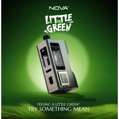 Nova AIO Little Green Limited Edition - Boro Box - USB C - Vandy VapeHier ist das Stück, das man in seiner Sammlung haben muss! Mit dem Beginn der Weihnachtszeit präsentiert Vandy Vape die ganz besondere Little Green Edition des Nova AIO Kits, die nur in begrenzter Stückzahl erhältlich ist.Funktioniert mit einem 18650-Akku (nicht enthalten), der über USB-C aufgeladen wird.Einstellbare Leistung von 5 bis maximal 60 Watt.VDP 2.0-Chipsatz mit stabiler und zuverlässiger Leistung.Nova RBA mit einer Kapazität von 6ml und Befüllung von der Seite oder von vorne.Single-Coil-Platte mit Dual Post ermöglicht eine einfache Montage der Coils.Hochgradig anpassbare Airflow dank 4 Pins für den RBA (1.5, 2.0, 3.0 und 4.0mm) und 3 für das Drip Tip.Klares und gut lesbares 0.42“ OLED-Display.Robust dank der verwendeten Materialien : Zinklegierung, Edelstahl und PCTG.Kompatibel mit den meisten Boro-Panzern.Auswechselbares Frontpanel, Knopfpanel und Knopf.16154Vandy Vape Full Steam Ahead107,90 CHFsmoke-shop.ch107,90 CHF