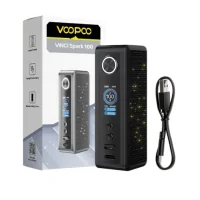 Box Vinci Spark 100 - Voopoo - USB C - TFT 0.96 5-100 Watt Box mod vers. FarbenDie in der Welt der Pods sehr bekannte Vinci-Reihe tritt mit dem Mod Spark 100 mit einem Paukenschlag in die Welt der Boxen ein.Funktioniert mit einem 18650-Akku (nicht enthalten).Leistung von 5 bis 100 Watt einstellbar.Klares und gut lesbares 0,96“ TFT-Farbdisplay.Robuste Konstruktion durch Aluminiumlegierung und Edelstahl.Erstaunliche Lichteffekte.Auswechselbare magnetische Akkuplatte.16213Voopoo27,90 CHFsmoke-shop.ch27,90 CHF
