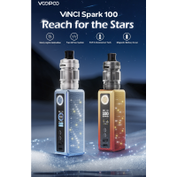 Box Vinci Spark 100 - Voopoo - USB C - TFT 0.96 5-100 Watt Box mod vers. FarbenDie in der Welt der Pods sehr bekannte Vinci-Reihe tritt mit dem Mod Spark 100 mit einem Paukenschlag in die Welt der Boxen ein.Funktioniert mit einem 18650-Akku (nicht enthalten).Leistung von 5 bis 100 Watt einstellbar.Klares und gut lesbares 0,96“ TFT-Farbdisplay.Robuste Konstruktion durch Aluminiumlegierung und Edelstahl.Erstaunliche Lichteffekte.Auswechselbare magnetische Akkuplatte.16213Voopoo39,90 CHFsmoke-shop.ch39,90 CHF