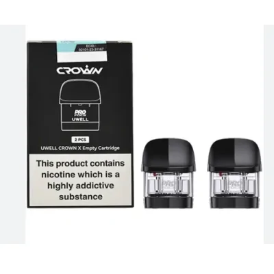 Uwell Crown X Pods 3ml Ersatzpods (2 Pods) ohne CoilsLieferumfang1x Crownx Pods (2er Pack) ohne Verdampferköpfe (dazubestellbar)Die Pods für das Uwell Crown x Pod System Kit Der Uwell Crown X Ersatz-Pod (2 PACK) hat ein Fassungsvermögen von 3,3ml und ein einfaches Top-Füllsystem. Es ist kompatibel mit Uwell Crown X Pod Kit Produkt EigenschaftenKompatibel mit Uwell Crown X Pod Kit3.3mL E-Liquid Kapazität0.3Ω / 0.6Ω Widerstand seperat erhältlichPaketinhalt2 × Uwell Crown X Ersatz-Pods16232Uwell 8,50 CHFsmoke-shop.ch8,50 CHF Uwell Crown X Pods 3ml Ersatzpods (2 Pods) ohne CoilsLieferumfang1x Crownx Pods (2er Pack) ohne Verdampferköpfe (dazubestellbar)Die Pods für das Uwell Crown x Pod System Kit Der Uwell Crown X Ersatz-Pod (2 PACK) hat ein Fassungsvermögen von 3,3ml und ein einfaches Top-Füllsystem. Es ist kompatibel mit Uwell Crown X Pod Kit Produkt EigenschaftenKompatibel mit Uwell Crown X Pod Kit3.3mL E-Liquid Kapazität0.3Ω / 0.6Ω Widerstand seperat erhältlichPaketinhalt2 × Uwell Crown X Ersatz-Pods16232Uwell 8,50 CHFsmoke-shop.ch8,50 CHF