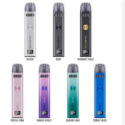 Kit Pod Caliburn G3 - 900mAh- Uwel - USB C - neue FarbenKit Pod Caliburn G3 900mAh- Uwel - USB CLieferumfang: 1x Caliburn G3 Akku 900 mAh1x Caliburn G3 Pod mit 0,6 Ohm (vorinstalliert)1x Caliburn G3 Pod mit 0,9 Ohm1x USB-C Kabel1x BedienungsanleitungMit der Caliburn G3 präsentiert Uwell die neueste Ergänzung zur Caliburn-Reihe. Diese E-Zigarette beinhaltet einen 900mAh starken Akku mit fest verbauter Akkuzelle sowie zwei Caliburn G3 Pods, die jeweils ein Tankvolumen von 2,5 ml aufweisen. Die fest verbauten Heads in den Pods variieren im Widerstand und bieten somit verschiedene Dampfmöglichkeiten.14594Uwell 26,90 CHFsmoke-shop.ch26,90 CHF