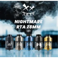 Nightmare RTA 28mm - Suicide Mods (Selbstwickelverdampfer)Suicide Mods präsentiert uns die überarbeitete Version eines mittlerweile legendären Klassikers. Für alle Fans der Nightmare-Serie ist diese RTA-Variante ein Muss.Postless-Floating-Dual-Coil-Platte, die eine einfache Installation der Coils ermöglicht.Fassungsvermögen von 6ml (pyrex bubble) oder 2ml (pyrex straight) und Befüllung von oben.Innovative einstellbare Airflow mit mehrschichtigem Diffusionssystem perfekt für einen DL-Zug.Kammerreduzierer aus rostfreiem Stahl maximiert die Geschmackswiedergabe.28mm Durchmesser.16294Suicide Mods75,00&nbsp;CHFsmoke-shop.ch75,00&nbsp;CHF