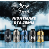 Nightmare RTA 28mm - Suicide Mods (Selbstwickelverdampfer)Suicide Mods präsentiert uns die überarbeitete Version eines mittlerweile legendären Klassikers. Für alle Fans der Nightmare-Serie ist diese RTA-Variante ein Muss.Postless-Floating-Dual-Coil-Platte, die eine einfache Installation der Coils ermöglicht.Fassungsvermögen von 6ml (pyrex bubble) oder 2ml (pyrex straight) und Befüllung von oben.Innovative einstellbare Airflow mit mehrschichtigem Diffusionssystem perfekt für einen DL-Zug.Kammerreduzierer aus rostfreiem Stahl maximiert die Geschmackswiedergabe.28mm Durchmesser.16294Suicide Mods79,90 CHFsmoke-shop.ch79,90 CHF