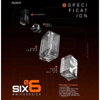 The Alexa Six RBA - Inhale - Boro / DotAio DeviceDer Alexa Six RBA Tank von Inhale ist ein echtes Vorbild an Vielseitigkeit. Er ist sowohl mit Billet Box- als auch mit DotAIO-Mods kompatibel.Die Single Coil-Platte ermöglicht eine einfache Montage.Boro- und DotAIO-Tanks haben eine gute Kapazität und werden von vorne befüllt.Einstellbare Airflow durch 4 austauschbare Pins (1.0, 2.0, 3.0 und 4.0mm), perfekt für MTL- bis DL-Züge.Kamin mit einem Innendurchmesser von 4.2mm.Vollständig zerlegbar für eine einfache Wartung.Kompatibel mit den meisten Billet Box- und DotAIO-Mods.Lieferumfang1 x Alexa RBA1 x Tank Alexa DotAIO1 x Tank Alexa Boro4 x Airflow-Pins1 x Coil Inhale Baby Series1 x Beutel mit Zubehör1 x BedienungsanleitungEigenschaftenSingle Coil TrayKompatibel mit Billet Box &amp; DotAIOBefüllung: Von vorneAirflow per Pin einstellbarInterner Kamin: 4.2mmØ16299ALEXA - Boro79,90 CHFsmoke-shop.ch79,90 CHF