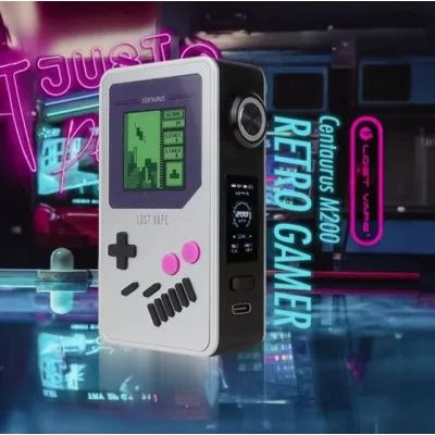 Mod Centaurus M200 Retro Gamer 10th (3000pcs) Limited Edition - Lost VapeEine ganz besondere Version der Centaurus M200, die für alle Retro-Gaming-Fans gemacht ist!Eine Leistung von maximal 200 Watt, die über ein Rädchen am Schalter eingestellt werden kann.Funktioniert mit zwei 18650-Akkus (nicht enthalten).Chipsatz: Quest 2.0.Die Türen sind austauschbar.Schnellladung über USB Typ-C.16306Lost Vape79,90&nbsp;CHFsmoke-shop.ch79,90&nbsp;CHF
