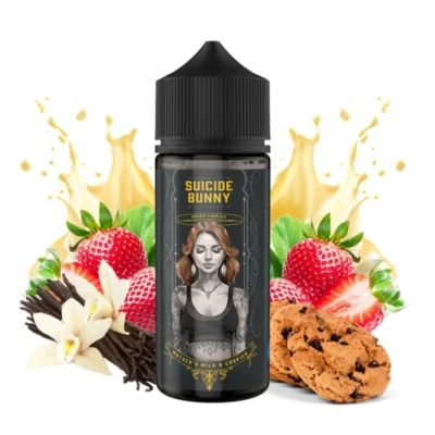 Suicide Bunny Mother's Milk & Cookies 0mg 100ml ShortfillMothers Milk &amp; Cookies by Suicide Bunny; Sahne, Erdbeer-, Milch + Cookies 100 ML PREMIUM LIQUID AUS DEN USAMothers Milk gets a seasonal release. The same amazing strawberry milk flavored e liquid paired with sugar cookies.Mother's Milk &amp; Cookies von Suicide Bunny ist eine Abwandlung des typischen Suicide Bunny-Geschmacks. Mit einer Mischung aus reifen Erdbeeren und einem reichhaltigen Puddinggeschmack mit dem Zusatz eines zuckrigen Kekses für einen dekadenten Geschmack.Mother's Milk &amp; Cookies von Suicide Bunny kommt als 100ml Vape- Liquid und enthält kein Nikotin. Es gibt Platz für Nikotin, wenn Sie es wünschen.70% / 30% | VG / PG5042Suicide Bunny Liquids24,90 CHFsmoke-shop.ch24,90 CHF