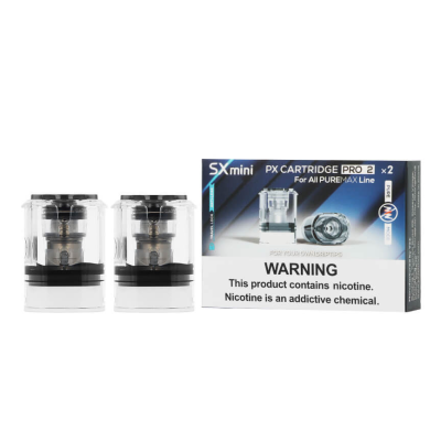 2 Ersatzkartuschen Puremax PX Cartridge Pro 2 (PX-V2)2 Ersatzkartuschen PX Cartridge Pro 2 (PX -V2)Kompatibel mit dem PureMax Pod Kit.Achten Sie darauf, den Drip Tip 510 (im Kit enthalten) aufzubewahren, da er nicht im Lieferumfang der Patrone enthalten ist.Kartusche mit integriertem Widerstand für Pod PureMax und PureMax Signature SX mini.Integrierter Widerstand von 0.4 Ohm (nicht für Puremax V1 Pod Kit geeignet, v2 kann das) Integrierter Widerstand von 1.2Ohm.Fassungsvermögen von 2mlBefüllung von der Seite (Schiebesystem).Verkauft in Packungen zu 2Stk.16414SX mini (YIHI Chip)8,90 CHFsmoke-shop.ch8,90 CHF 2 Ersatzkartuschen Puremax PX Cartridge Pro 2 (PX-V2)2 Ersatzkartuschen PX Cartridge Pro 2 (PX -V2)Kompatibel mit dem PureMax Pod Kit.Achten Sie darauf, den Drip Tip 510 (im Kit enthalten) aufzubewahren, da er nicht im Lieferumfang der Patrone enthalten ist.Kartusche mit integriertem Widerstand für Pod PureMax und PureMax Signature SX mini.Integrierter Widerstand von 0.4 Ohm (nicht für Puremax V1 Pod Kit geeignet, v2 kann das) Integrierter Widerstand von 1.2Ohm.Fassungsvermögen von 2mlBefüllung von der Seite (Schiebesystem).Verkauft in Packungen zu 2Stk.16414SX mini (YIHI Chip)8,90 CHFsmoke-shop.ch8,90 CHF