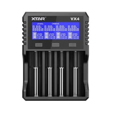 4- Fach Ladegerät Intelligent VX4 - XTARLieferumfang: 1 x 4- Fach Ladegerät Intelligent VX4 - XTAR&nbsp;Intelligentes Ladegerät mit 4 VX4-Steckplätzen von XTAR.Stromeingang: PD2.0 (12V 1.67A), QC3.0 (9V 2A)/5V 2A.Kompatible Akkus: 1.2V Ni-MH, 3.2V LiFePO4, 1.5V Li-Ion, 3.6/3.7V Li-Ion.Akzeptierte Batteriegröße: 10-32mmØ/L: 34-80mm.Ladestrom (pro Anzahl eingelegter Akkus): 3A x 1/2A x 2/1A x 4/0.5A x 4/0.25A x 4.Ladeabschaltspannung: 4.20 ± 0.05V.16426Xtar Charger46,00&nbsp;CHFsmoke-shop.ch46,00&nbsp;CHF