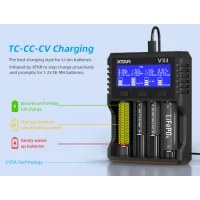 4- Fach Ladegerät Intelligent VX4 - XTARLieferumfang: 1 x 4- Fach Ladegerät Intelligent VX4 - XTAR&nbsp;Intelligentes Ladegerät mit 4 VX4-Steckplätzen von XTAR.Stromeingang: PD2.0 (12V 1.67A), QC3.0 (9V 2A)/5V 2A.Kompatible Akkus: 1.2V Ni-MH, 3.2V LiFePO4, 1.5V Li-Ion, 3.6/3.7V Li-Ion.Akzeptierte Batteriegröße: 10-32mmØ/L: 34-80mm.Ladestrom (pro Anzahl eingelegter Akkus): 3A x 1/2A x 2/1A x 4/0.5A x 4/0.25A x 4.Ladeabschaltspannung: 4.20 ± 0.05V.16426Xtar Charger46,00&nbsp;CHFsmoke-shop.ch46,00&nbsp;CHF