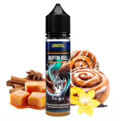Halo - Muffin Roll - Liquid Longfill Aroma 20ml (DIY)Lieferumfang: Halo - Muffin Roll - Liquid Longfill Aroma 20ml (DIY)Geniesse den verführerischen Geschmack frisch gebackener Muffins mit dem Muffin Roll Longfill Aroma von Halo. Diese köstliche Kreation vereint den süssen, fluffigen Teig eines Vanillemuffins mit einer buttrigen Note und einem Hauch von karamellisierter Zuckerkruste. Mischverhälstnis&nbsp; Bis zum Rand mit E-Zigaretten Base füllenGeschmack: Dessert Karamel, Vanille16439Halo USA Liquids 14,90&nbsp;CHFsmoke-shop.ch14,90&nbsp;CHF