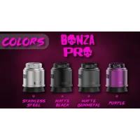 Bonza Pro RDA By Thundercloud X Vaping vers. Farben (Selbstwickel RDA)1 x Bogan Bonza Pro RDA1 x Beauty Ring1 x 510 Stand1 x Single Coil Chamber1 x 510 Drip Tip Adapter1 x BF Pin1 x Bonza Pro Shoelace Cotton1 x ID3.5 2 CORE Bonza Pro Coil1 x ID3.0 2 CORE Bonza Pro Coil1 x Screwdriver1 x Allen Key1 x Spares16521Thunder Cloud x EL MONO VAPEADO R23,00 CHFsmoke-shop.ch23,00 CHF Bonza Pro RDA By Thundercloud X Vaping vers. Farben (Selbstwickel RDA)1 x Bogan Bonza Pro RDA1 x Beauty Ring1 x 510 Stand1 x Single Coil Chamber1 x 510 Drip Tip Adapter1 x BF Pin1 x Bonza Pro Shoelace Cotton1 x ID3.5 2 CORE Bonza Pro Coil1 x ID3.0 2 CORE Bonza Pro Coil1 x Screwdriver1 x Allen Key1 x Spares16521Thunder Cloud x EL MONO VAPEADO R23,00 CHFsmoke-shop.ch23,00 CHF