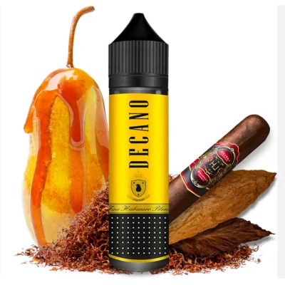 Decano - 0mg 50ml - by Eliquid France - ShortfillDecano - 0mg 50ml - by Eliquid France - ShortfillThe Decano E-Liquid from Eliquid France also exists in Shortfill Format 50ml! 50ml 50PG | 50VG Tobacco Classic Virginia made in FranceDas Decano E-Liquid von Eliquid France gibt es auch im Shortfill Format 50ml!Wie sein kleiner Bruder, behält es seine authentische Rezeptur von intensiv gewürzten kubanischen Klassiker mit schönen karamellisierten Birnen verbunden, um den Hauch von Gier notwendig für eine perfekte Balance bieten.Ein Vape voller Charakter, der sanft ankommt!60ml Einhorn-Flasche mit 50ml Flüssigkeit Aromen im Inneren verstärkt. Mit Nikotin-Boostern zu verdünnen, um die gewünschte Dosis zu erhalten. 1 Booster für 3mg/ml und 2 Booster für 6mg/ml.PG/VG-Verhältnis: 50/50.Hergestellt in Frankreich.Zusammensetzung:Propylenglykol &amp; pflanzliches GlyzerinLebensmittelaromenNikotinPropylenglykol &amp; pflanzliches Glyzerin haben die Eigenschaft, Dampf zu erzeugen. Die Lebensmittelaromen sorgen für alle Geschmacksrichtungen.Das Nikotin liegt in Form von flüssigem Nikotin vor und dient dazu, den Hit zu fördern (das Gefühl, dass sich die Kehle zusammenzieht, wenn der Dampf vorbeizieht).Taux de nicotine00 mgType de E-liquidesE-liquide à boosterSaveurTobacco Birne KaramelContenance50mlPG/VG30/70PaysFrance16553Eliquid - France- Premium Vaping Liquids18,90 CHFsmoke-shop.ch18,90 CHF