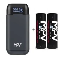 Produktbündle - 1x PFC2 MPV - Schnell-Ladegerät + 2x MPV 21700 - 4000 mAhMit diesem Bundle aus dem PFC2 Schnell-Ladegerät und zwei leistungsstarken MPV 21700 Akkus mit je 4000 mAh erhalten Sie alles, was Sie für einen zuverlässigen und sicheren Betrieb Ihrer E-Zigarette benötigen. Ideal für alle, die direkt startklar sein möchten oder ein hochwertiges Ersatzset suchen.Die beiden MPV 21700 Akkus überzeugen durch ihre hohe Kapazität von 4000 mAh, eine lange Laufzeit und eine zuverlässige Leistungsabgabe. Das PFC2 Schnell-Ladegerät lädt Ihre Akkus sicher und effizient, sodass sie schnell wieder einsatzbereit sind.16291MPV - Master Pro Vape35,00&nbsp;CHFsmoke-shop.ch35,00&nbsp;CHF