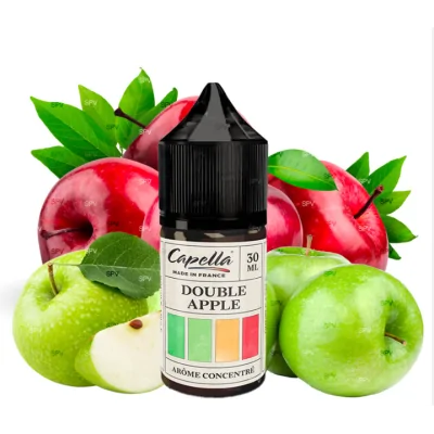 Double Apple - Capella France Aroma 30ml (DIY)Double Apple - Capella Aroma 13mlLieferumfang: 1x Double Apple - Capella France Aroma 30ml (DIY)30ml&nbsp;Fruity&nbsp;Apple&nbsp;0 mg&nbsp;10&nbsp;15&nbsp;From 2 to 3 days&nbsp;made in France Capacity (ml)30mlFlavorsFruityAromasAppleNicotine content in mg/ml0 mgRecommended dosage10, 15Maturing TimeFrom 2 to 3 daysCountry of manufacturemade in France&nbsp;16555Capella Flavours10,90&nbsp;CHFsmoke-shop.ch10,90&nbsp;CHF