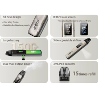 Dotpod Plus Kit - Dotmod - 1500 mAh - 35 Watt MTL/RDLDotpod Plus Kit - Dotmod - 1500 mAh - 35 Watt MTL/RDL Das dotPod Plus Kit von dotMod ist ein Pod-Kit im Stick-Design. Es ist auf einfache Bedienung ausgelegt und somit sowohl für Anfänger als auch erfahrene Dampfer geeignet. Ausgestattet ist die E-Zigarette mit einem integrierten Akku mit 1500 mAh Akkukapazität und bietet somit genug Power für unterwegs. Dank schnellem Laden über USB-C ist das dotPod Plus nach kurzer Zeit wieder einsatzbereit.Das Gerät bietet eine variable Ausgangsleistung von bis zu 35 Watt, wodurch es sowohl für MTL- als auch für RDL/DL-Dampfer geeignet ist.16533Dotmod38,00 CHFsmoke-shop.ch38,00 CHF