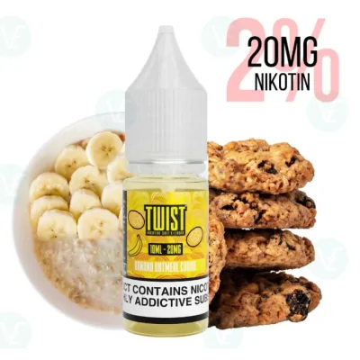 Twist E-Liquids - Banana Oatmeal Nicsalt -20 mg Nic SaltTwist E-Liquids - Banana Oatmeal Nicsalt -20 mg Nic SaltGeschmack: Entdecke das Twist E-Liquid – Banana Oatmeal Nicsalt 20mg/ml (2%) für ein einzigartiges Vaping-Erlebnis! Der cremige Geschmack von Banane und Haferflocken sorgt für einen sanften, aber intensiven Dampfgenuss. Mit 20mg Nicsalt für eine schnelle Nikotinaufnahme – perfekt für Umsteiger und erfahrene Dampfer. Hol dir jetzt dein Liquid und erlebe den vollen Geschmack!50% VG 50% PGErfrischender Geschmack von Banane und HaferflockenSanfte Nikotinaufnahme dank Nicsalt-TechnologiePerfekt für Umsteiger und erfahrene Dampfer16570Twisted Lollies - UK Shortfill5,90 CHFsmoke-shop.ch5,90 CHF