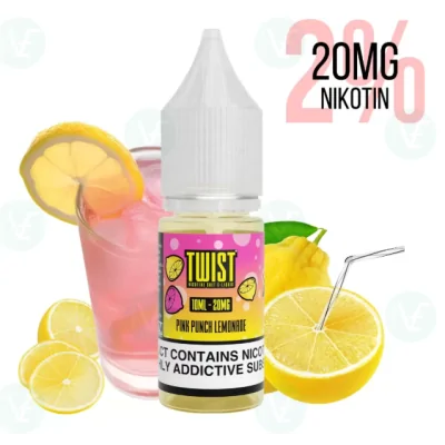Twist E-Liquids - Pink Punch Lemonade Nicsalt 20mg/mlTwist E-Liquids - Pink Punch Lemonade Nicsalt 20mg/mlGeschmack: Twist E-Liquids - Pink Punch Lemonade Nicsalt 20mg/ml (2%) bietet dir den perfekten Mix aus fruchtigem Pink Punch und erfrischender Zitronenlimonade. Mit 20mg/ml Nikotinsalz sorgt dieses E-Liquid für ein intensives Dampferlebnis und schnelle Nikotinaufnahme. Ideal für alle, die nach einem frischen und kräftigen Geschmack suchen 50% VG 50% PGErfrischender Geschmack: Der fruchtige Pink Punch trifft auf spritzige Zitronenlimonade – ein Geschmackserlebnis, das begeistert.Hoher Nikotinsalzgehalt: Mit 20mg/ml Nikotinsalz für eine schnelle Nikotinaufnahme und langanhaltenden Genuss.Premium-Qualität: Sorgfältig ausgewählte Zutaten garantieren einen hohen Standard und beständigen Geschmack.Perfekt für erfahrene Dampfer: Ideal für alle, die ein intensives und befriedigendes Dampferlebnis suchen.16573Twisted Lollies - UK Shortfill5,90 CHFsmoke-shop.ch5,90 CHF