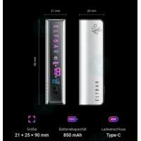 Elf Bar ELFA Master - Pod Kit - 850mAh - USB-C - vers. FarbenElfbar - Elfa Master Pod System Black Knight bietet dir das perfekte Pod-System für ein einfaches, stressfreies Dampfen. Mit einer Leistung von 9-18W und einem leistungsstarken 850mAh-Akku geniesst du langen Dampfgenuss. Die benutzerfreundliche Zugautomatik sorgt für ein müheloses Erlebnis, während das Pod System mit der gesamten ELFA Pod Serie kompatibel ist. Ideal für alle Dampfer, die Wert auf Performance und Design legen.Der ELFBAR ELFA MASTER Akku bringt dein Dampferlebnis auf ein neues Level. Mit einer 850 mAh Akkukapazität sorgt er für eine deutlich längere Nutzungsdauer, sodass du noch mehr Züge aus deinen ELFA Pods genießen kannst. Egal, ob du vorgefüllte oder nachfüllbare Pods verwendest – dieses Gerät ist für alle ELFA Pods universell kompatibel.Lieferumfang: 1 Elfbar Master Batterie ohne Pods (in Bereich Zubehör erwerbbar)16580Elf Bar - Disposable Pods18,90 CHFsmoke-shop.ch18,90 CHF
