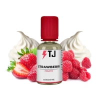 Strawberri - Aroma - High Voltage 30ml von T-Juice GB (DIY)Lieferumfang: 1x Strawberri - Aroma - High Voltage 30ml von T-Juice GB (DIY)Geschmack: Eine ultraleckere Mischung aus Erdbeere, Himbeere und Sahne, die für Liebhaber von fruchtigen und zugleich leckeren Liquids entwickelt wurde.Aroma nicht Pur dampfen!Marke T-JuiceLand GroßbritannienGeschmack Fruchtig &amp; GourmandVerpackung PE-Flasche 30ml mit kindersicherem VerschlussInhalt 30mlSteep Time 3 WochenEmpfohlene Dosierung 10% bis 15%.16591t-juice logo14,90 CHFsmoke-shop.ch14,90 CHF