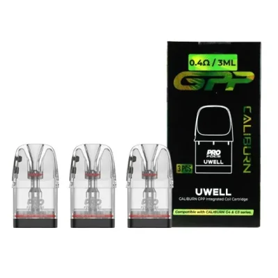 Caliburn GPP Coils - Ersatzcoils - Vers. Ohm (Caliburn G3 / G4)Ersatzkartusche für die Pods der Caliburn G3- und G4-Serie.Kapazität von 3ml und Befüllung über die Seite der Kartusche.Mesh-Widerstand in die Kartusche integriert.Garantiert auslaufsicher durch das U²-System mit Ultraschallverschweißung.Erhältlich in 3 Werten: 0,4, 0,6 und 0,9 Ohm.Pro-FOCS-Technologie, die eine hervorragende Geschmackswiedergabe gewährleistet.Verkauf im 3er-Pack.16602Uwell 12,90&nbsp;CHFsmoke-shop.ch12,90&nbsp;CHF