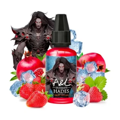 HADES - Sweet Edition - 30ml - by A&L Aroma (DIY)Eine leckere Mischung aus Erdbeere und Granatapfel, kombiniert mit einer frischen Note.Geschmack: Erdbeere und Granatapfel on Ice -  alle durch eine gute Dosis von Frische begleitet,Marke A&amp;LReihe UltimateLand FrankreichGeschmack Fruchtig, FrischVerpackung PE-Flasche 30ml mit kindersicherem VerschlussInhalt 30mlSteep Time 2 - 3 TageEmpfohlene Dosierung 9%.16605A&L Shakers Aromen11,90 CHFsmoke-shop.ch11,90 CHF