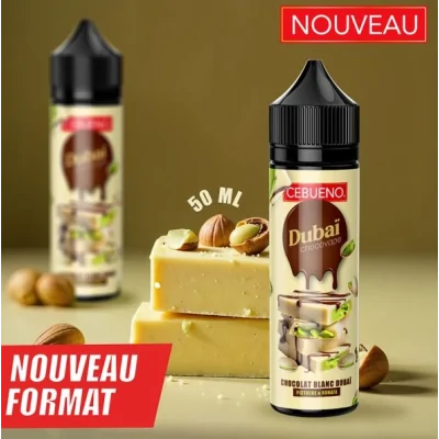 Dubai Chocovape White - 0mg 50ml - Cebueno - ShortfillDubai Chocovape White - 0mg 50ml - Cebueno - ShortfillDie authentische weiße Schokolade aus Dubai! Eine exquisite Fusion aus prächtiger Schokolade und unwiderstehlichem Kunafa, verfeinert durch die knackigen Pistazien. Ein Gourmet-Erlebnis, das Sie sich nicht entgehen lassen sollten!Marque CebuenoPays FranceSaveur GourmandeRatio PG/VG 50/50Conditionnement Flacon PE 60ml avec bouchon sécurité enfantContenance 50mlDosage de nicotine 0mg16608CEBUENO - Liquids und Aromen FR19,90 CHFsmoke-shop.ch19,90 CHF