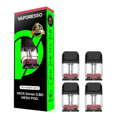 Xros Corex 3.0 Catridges - Vaporesso 3 ml (4 Stück) - vers. OhmLieferumfang: Xros Corex 3.0 Catridges - Vaporesso 3 ml (4 Stück) - vers. OhmErsatzpatronen für Pod XROS.Erhältlich in 0.8 und 1.2ΩKompatibel mit Pod xros V1 v2 und mini.Inhalt: 4 Stück mit Füllmenge 3mlCapacity (ml)3mlHardware formatDrip Tip Not replaceableType of inhalationMTL, RDLFill typeTop FillingPackagingPack with 4 unitsCompatible coilsBuilt-in coil16656Vaporesso13,50 CHFsmoke-shop.ch13,50 CHF