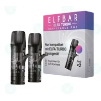 Elfbar ELFA Pods - leere Nachfüll Kartuschen von Elf Bar (2 Pods) Turbo - vers. Ohmdie ELFA Pro Prefilled Pods empty ist ein wiederauffüllbarer leerer Pod für die Elfa SticksLieferumfang: 2 Pods&nbsp;Konzeptiert für Elfliq Liquids oder andere Nic Salt Liquids1.1 Ohm Mesh CoilSeitliche Befüllung des Podsdie Elfa Refillable Pods passen auf die Elfa Pro / Turbo sowie auch auf den Elfa Stick V1 und umgekehrt15346Elf Bar - Disposable Pods6,90&nbsp;CHFsmoke-shop.ch6,90&nbsp;CHF