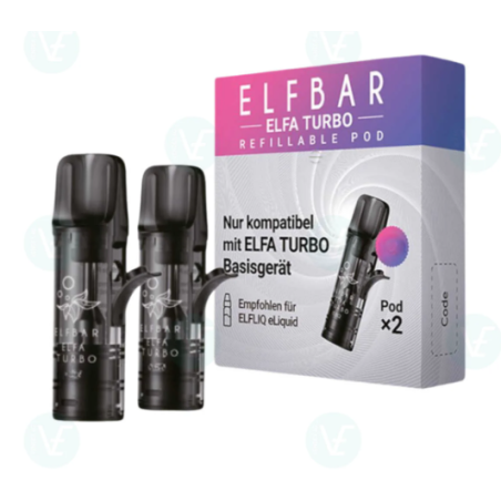 Elfbar ELFA Pods - leere Nachfüll Kartuschen von Elf Bar (2 Pods) vers. Ohm