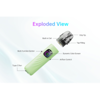 Kit Pod VSEE One 1000mAh - Hellvape - USB C - Air FlowDer brandneue Pod VSEE One von Hellvape: raffiniertes Design, präzises Dampfen.Kit Pod VSEE One 1000mAh - Hellvape - USB C - Air FlowDer brandneue Pod VSEE One von Hellvape: raffiniertes Design, präzises Dampfen.Eingebauter 1000mAh Akku, der über USB-C aufgeladen wird.4 einstellbare Leistungsstufen bis maximal 30 Watt, die sich je nach eingelegter Kartusche automatisch anpassen.2ml Fassungsvermögen und seitliche Befüllung.Patrone mit eingebauter Spule (0.8Ω). Kompatibel mit Vsee Serie Patronen.Einstellbare Luftstrom, perfekt für MTL zu RDL ziehen.4 Batteriestufen abhängig von der Anzahl der Kreise.Dynamischer Farbbildschirm mit anpassbaren Themen.Automatische Aktivierung durch Inhalation.16666Hellvape18,90 CHFsmoke-shop.ch18,90 CHF