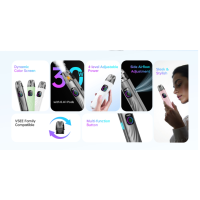 Kit Pod VSEE One 1000mAh - Hellvape - USB C - Air FlowDer brandneue Pod VSEE One von Hellvape: raffiniertes Design, präzises Dampfen.Kit Pod VSEE One 1000mAh - Hellvape - USB C - Air FlowDer brandneue Pod VSEE One von Hellvape: raffiniertes Design, präzises Dampfen.Eingebauter 1000mAh Akku, der über USB-C aufgeladen wird.4 einstellbare Leistungsstufen bis maximal 30 Watt, die sich je nach eingelegter Kartusche automatisch anpassen.2ml Fassungsvermögen und seitliche Befüllung.Patrone mit eingebauter Spule (0.8Ω). Kompatibel mit Vsee Serie Patronen.Einstellbare Luftstrom, perfekt für MTL zu RDL ziehen.4 Batteriestufen abhängig von der Anzahl der Kreise.Dynamischer Farbbildschirm mit anpassbaren Themen.Automatische Aktivierung durch Inhalation.16666Hellvape18,90 CHFsmoke-shop.ch18,90 CHF