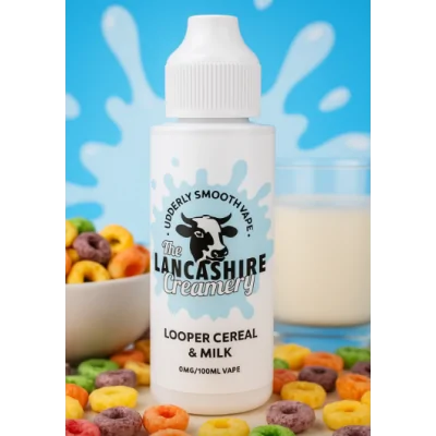 The Lancashire Creamery - Looper Cereal & Milk - 0mg 100ml ShortfilThe Lancashire Creamery - Looper Cereal &amp; Milk - 0mg 100ml ShortfilThe Lancashire Creamery - Milchig mit Zerealien70% | 30% VG / PGDessert: Vanilla, Milchshake16510The Lancashire Creamery - UK24,90&nbsp;CHFsmoke-shop.ch24,90&nbsp;CHF