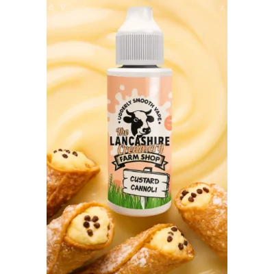 The Lancashire Creamery - Custard Cannoli - 0mg 100ml ShortfilThe Lancashire Creamery - Custard Cannoli - 0mg 100ml ShortfilThe Lancashire Creamery - leckere Canoli mit Vanille , perfekt für einen süssen Geschmack am Tag ist.70% | 30% VG / PG16514The Lancashire Creamery - UK24,90 CHFsmoke-shop.ch24,90 CHF