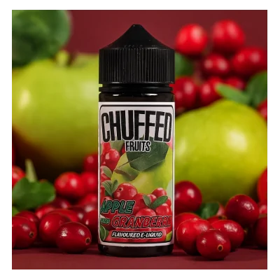 Chuffed Fruits - Apple & Cranberry 0mg 100ml Shortfill E-LiquidChuffed Fruits - Apple &amp; Cranberry 0mg 100ml Shortfill E-LiquidApfel gepaart mit Cranberry , fruchtig lecker Inhalt: 100mlNikotingehalt: 0 mgMischverhältnis: 30% PG / 70% VGInhaltstoffe: Propylenglykol, pflanzliches Glyzerin, Aromen 9603Chuffed Premium UK Liquids14,90 CHFsmoke-shop.ch14,90 CHF